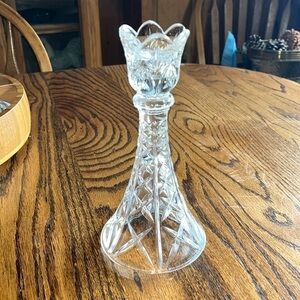 Imperial Crystal Candle Sticks and Candle Holder Mint Condition